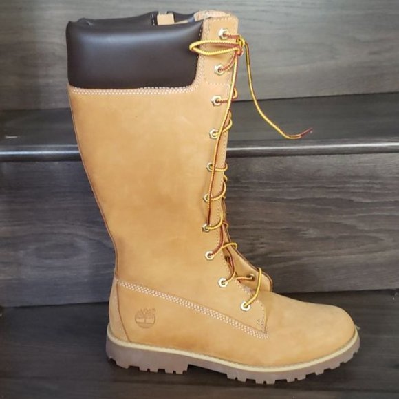 Timberland Girl's Tall Lace Up Boots - Picture 10 of 12